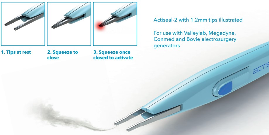 Actiseal - Bipolar Forceps With Smoke Evacuation