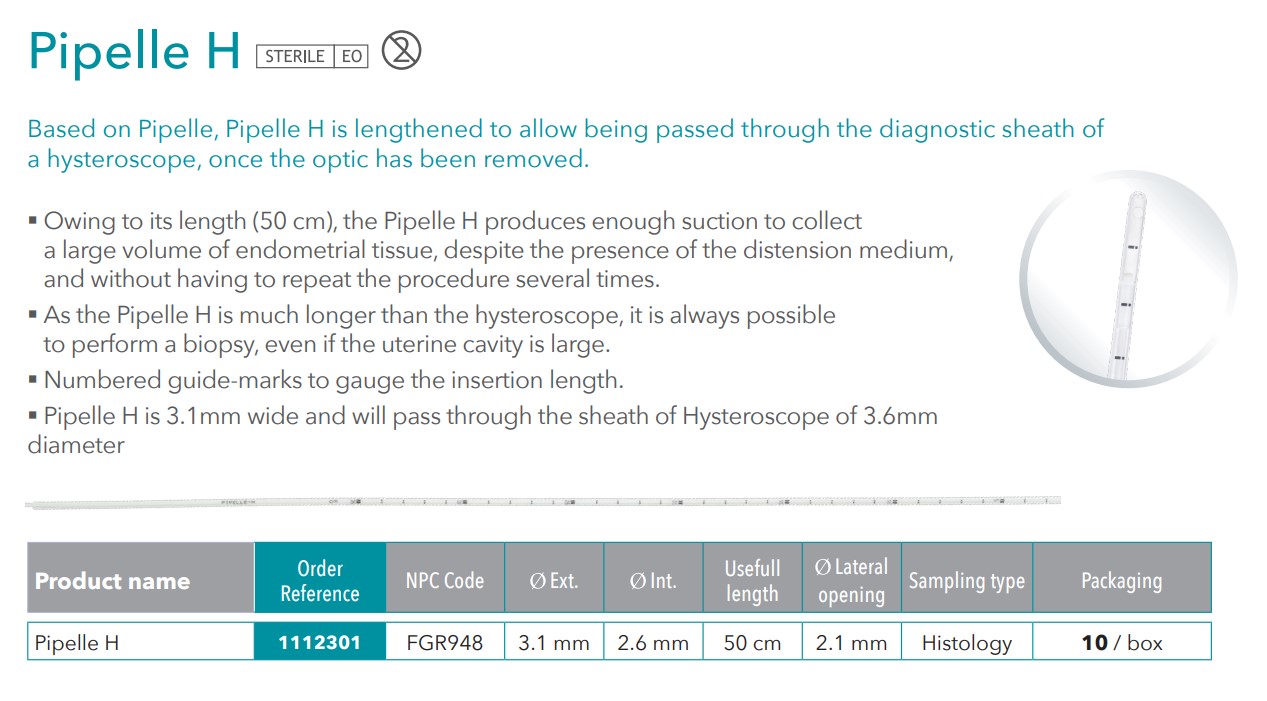 Pipelle Mark H catalogue Image